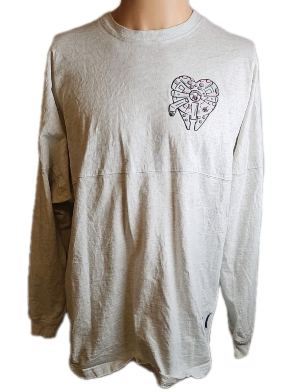 Star Wars Spirit Jersey Shirt Adult Large Millennium Falcon I Know Long Sleeve
